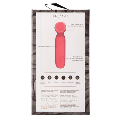 JE JOUE VITA RECHARGEABLE SILICONE WAND TIP BULLET VIBRATOR WATERMELON PINK