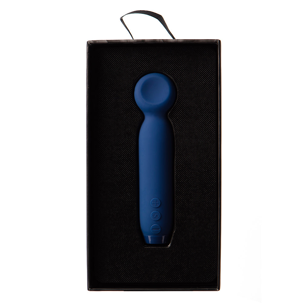 JE JOUE VITA RECHARGEABLE SILICONE WAND TIP BULLET VIBRATOR COBALT BLUE