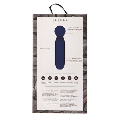 JE JOUE VITA RECHARGEABLE SILICONE WAND TIP BULLET VIBRATOR COBALT BLUE