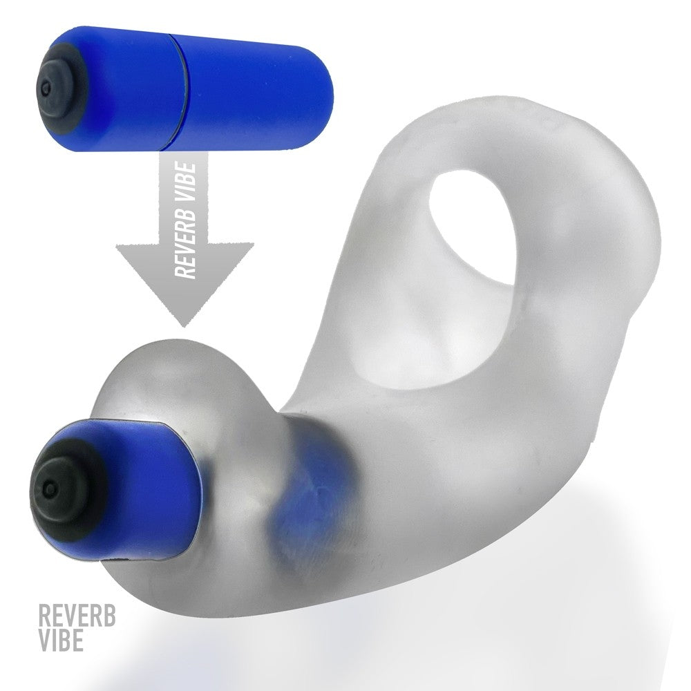 OXBALLS - TIRACHINAS DE PENE Y BOLAS HUNKYJUNK BUZZFUCK CON VIBRADOR PERINEAL HIELO TRANSPARENTE