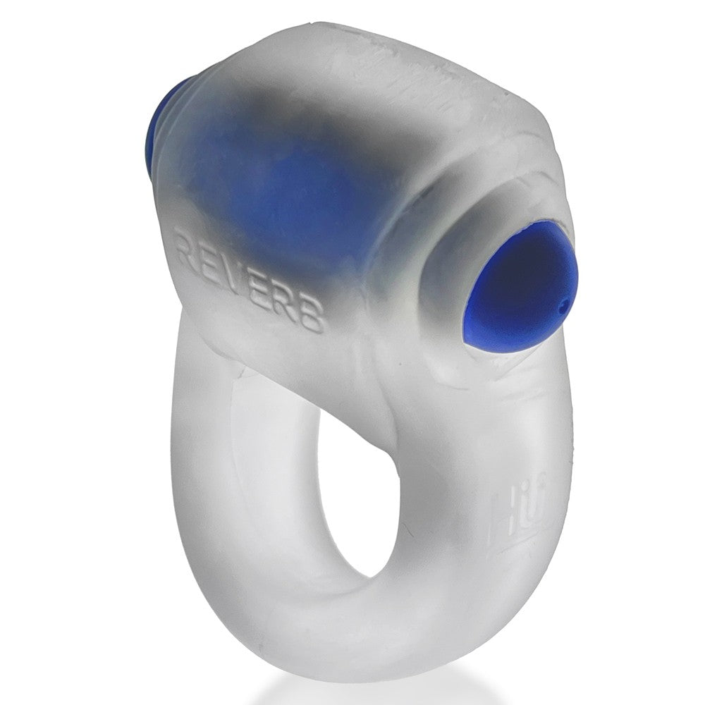 OXBALLS - ANILLO PARA PENE HUNKYJUNK REVRING CON BALA VIBRADORA HIELO CLARO