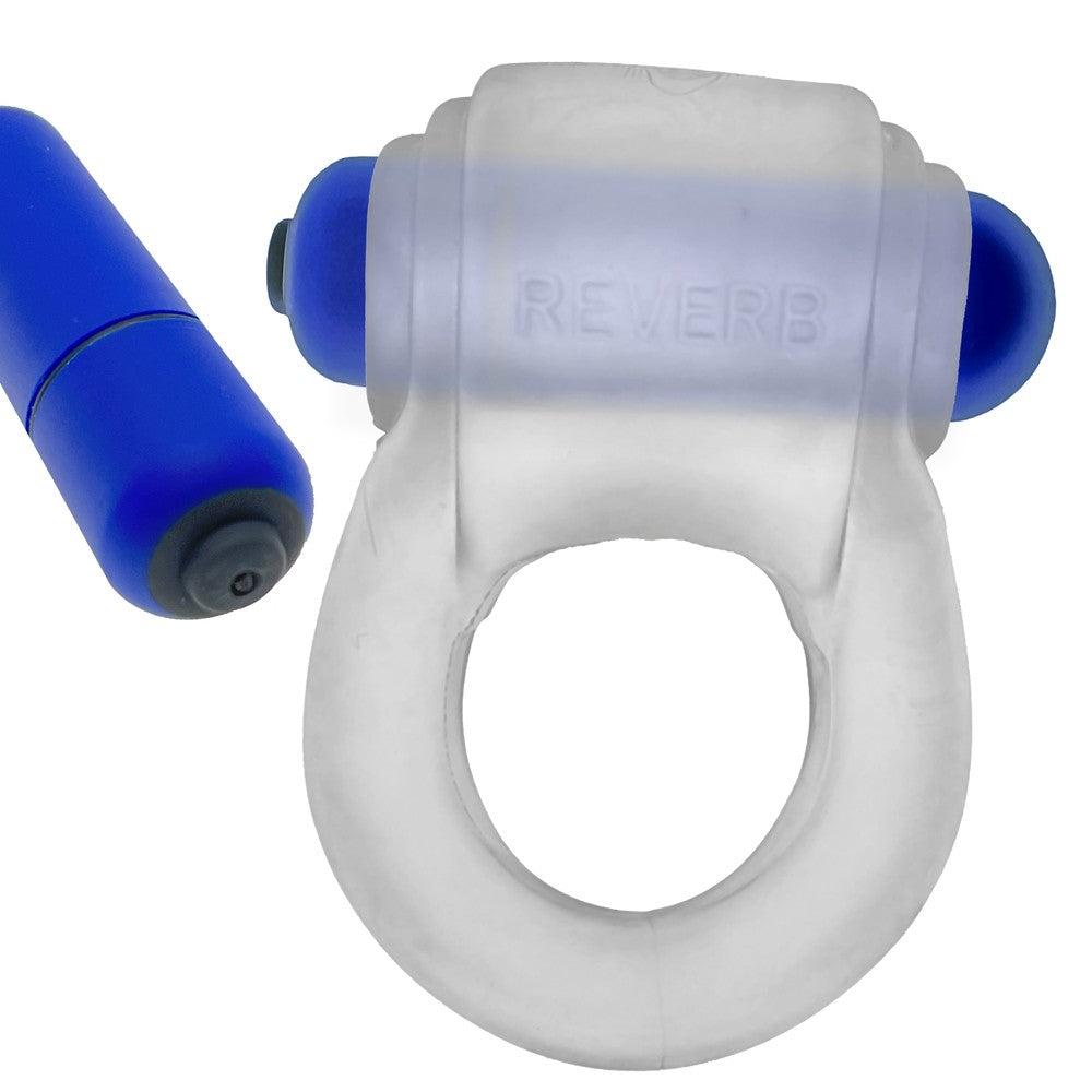 OXBALLS - ANILLO PARA PENE HUNKYJUNK REVRING CON BALA VIBRADORA HIELO CLARO