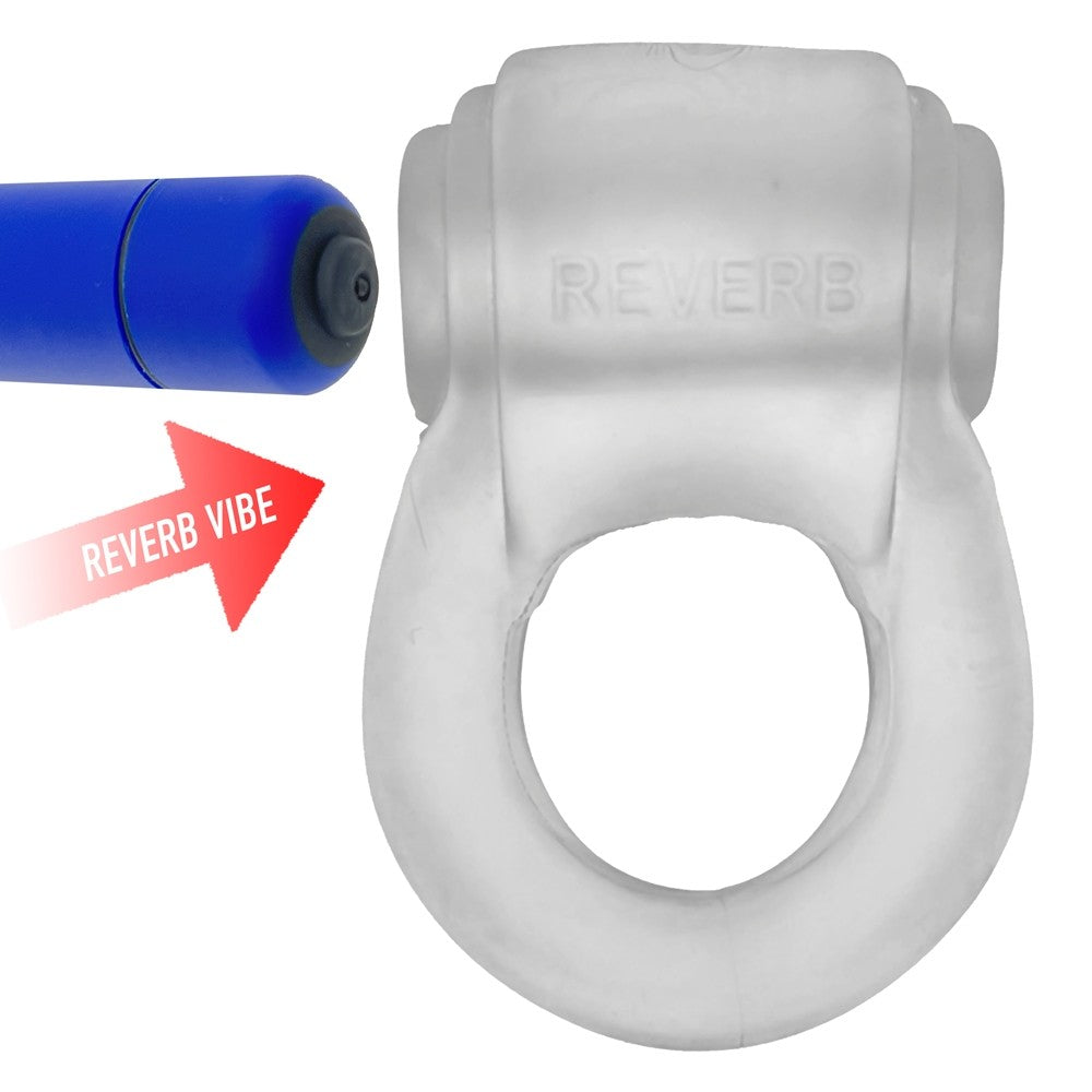 OXBALLS - ANILLO PARA PENE HUNKYJUNK REVRING CON BALA VIBRADORA HIELO CLARO