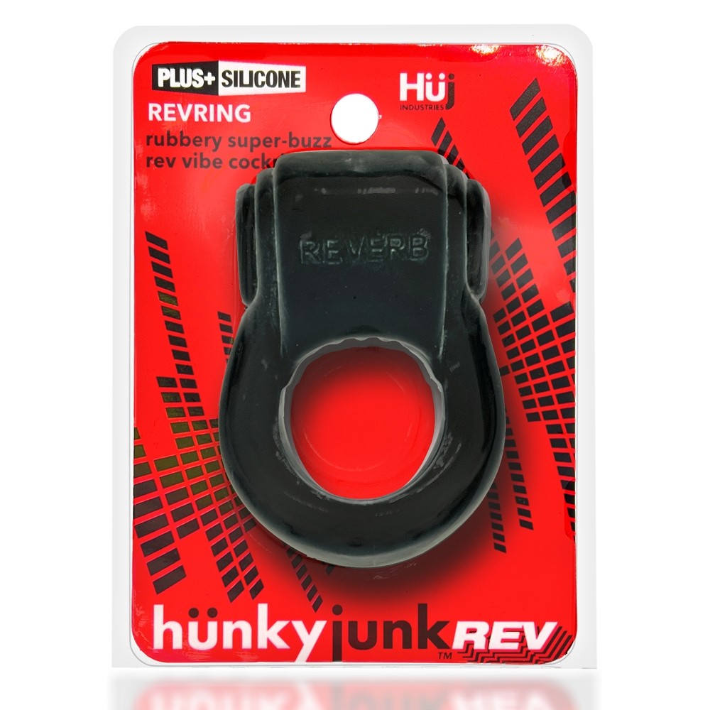 HUNKYJUNK REVRING COCKRING WITH BULLET VIBRATOR TAR ICE