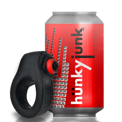 HUNKYJUNK REVRING COCKRING WITH BULLET VIBRATOR TAR ICE