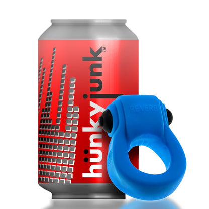 OXBALLS - ANILLO PARA PENE HUNKYJUNK REVRING CON VIBRADOR BALA AZUL VERDOSO HIELO
