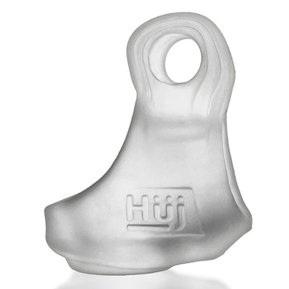 OXBALLS - HUNKYJUNK REVSLING COCK & BALL SLING WITH BULLET VIBRATOR CLEAR ICE