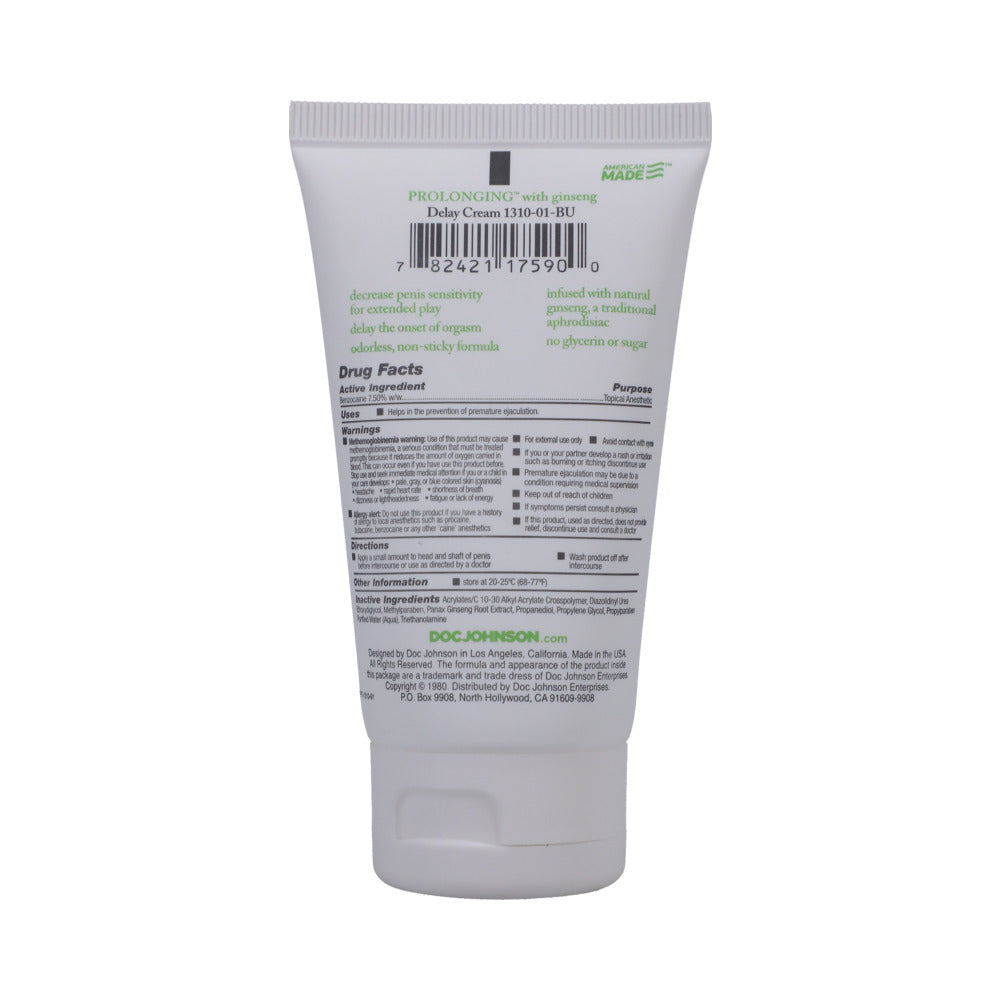 DOC JOHNSON - PROLOONGING CREME 5OZ. TUBE