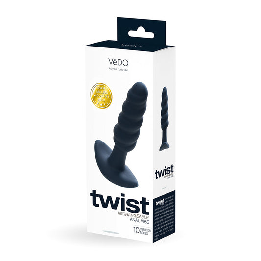 VEDO - TWIST RECHARGEABLE SILICONE VIBRATING ANAL PLUG