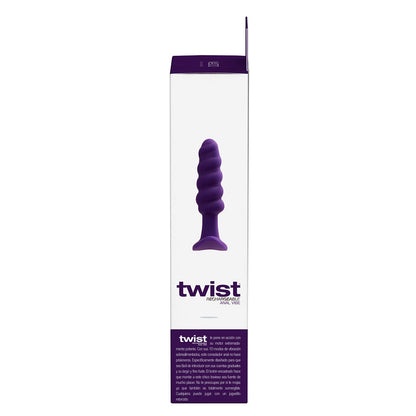 VEDO TWIST RECHARGEABLE SILICONE VIBRATING ANAL PLUG PURPLE