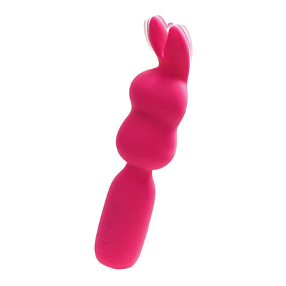 VEDO - HOPPER BUNNY RECHARGEABLE SILICONE MINI WAND VIBRATOR PINK