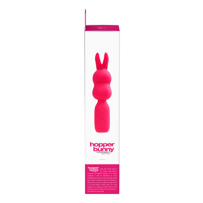 VEDO - HOPPER BUNNY RECHARGEABLE SILICONE MINI WAND VIBRATOR PINK