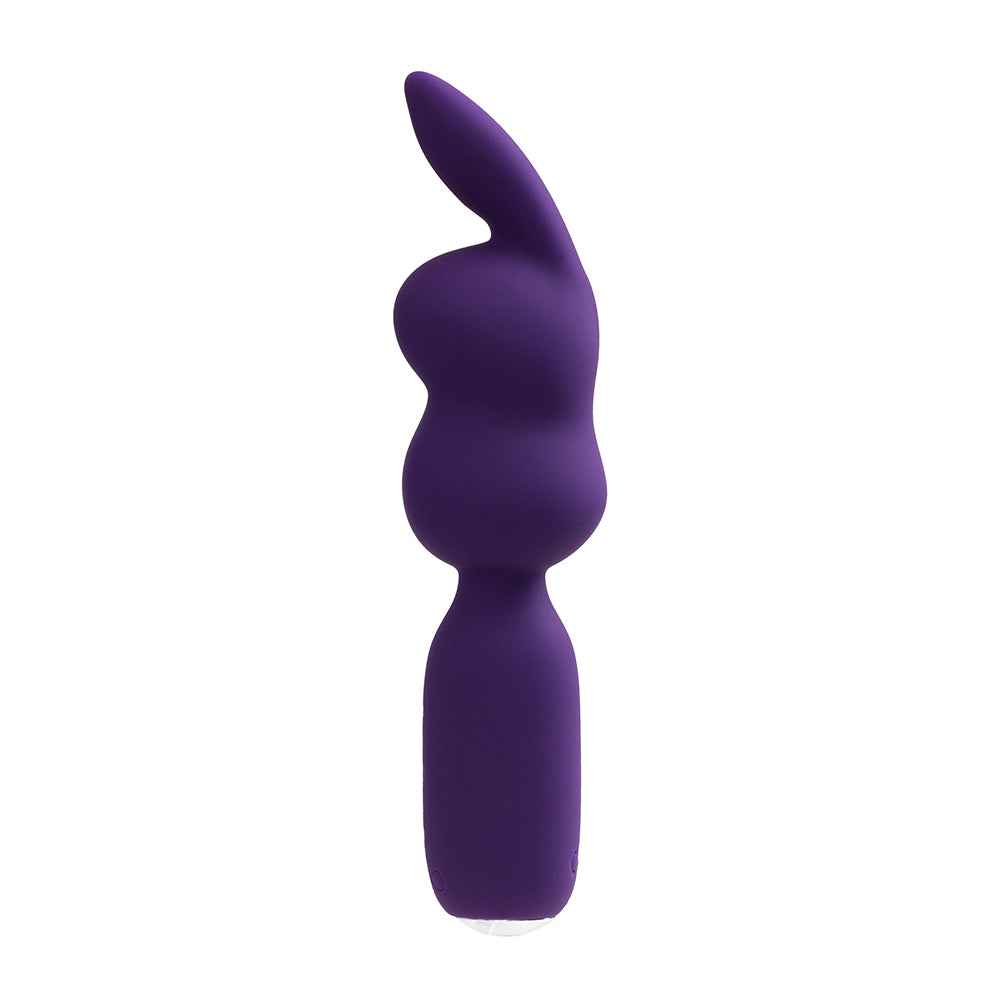 VEDO HOPPER BUNNY RECHARGEABLE SILICONE MINI WAND VIBRATOR PURPLE