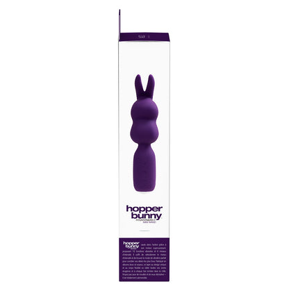 VEDO HOPPER BUNNY RECHARGEABLE SILICONE MINI WAND VIBRATOR PURPLE