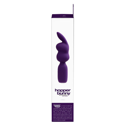 VEDO HOPPER BUNNY RECHARGEABLE SILICONE MINI WAND VIBRATOR PURPLE