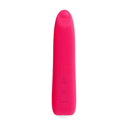 VEDO BOOM RECHARGEABLE WARMING SILICONE SLIMLINE VIBRATOR PINK