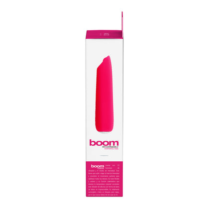VEDO BOOM RECHARGEABLE WARMING SILICONE SLIMLINE VIBRATOR PINK