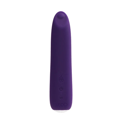 VEDO BOOM RECHARGEABLE WARMING SILICONE SLIMLINE VIBRATOR PURPLE