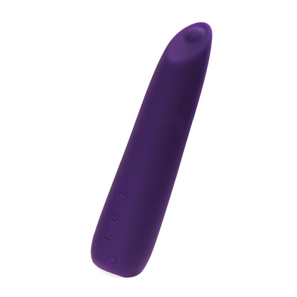 VEDO BOOM RECHARGEABLE WARMING SILICONE SLIMLINE VIBRATOR PURPLE