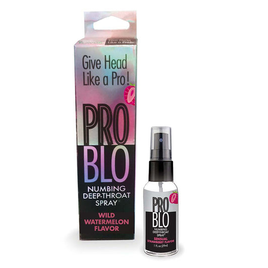 PRO BLO NUMBING DEEP THROAT SPRAY STRAWBERRY 1 OZ.