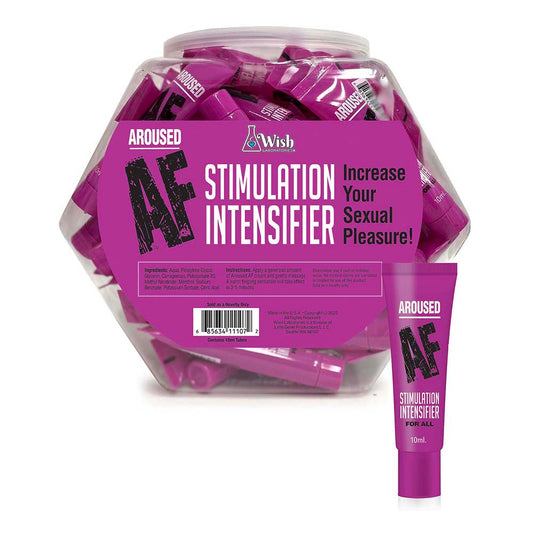 LITTLE GENIE - AROUSED AF STIMULATION INTENSIFIER CREAM 65-PIECE FISHBOWL DISPLAY
