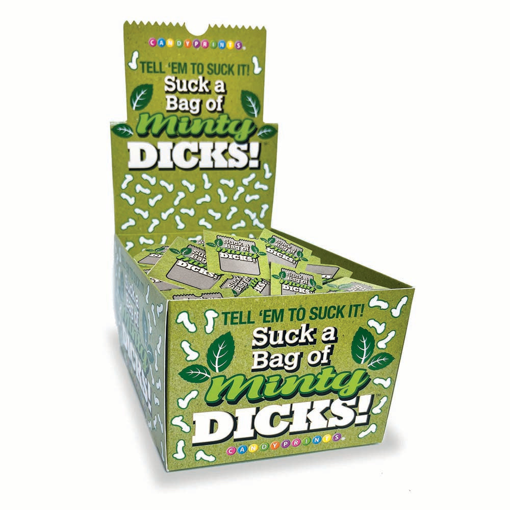 LITTLE GENIE - SUCK A BAG OF MINTY DICKS 5-PACK 100-PIECE DISPLAY