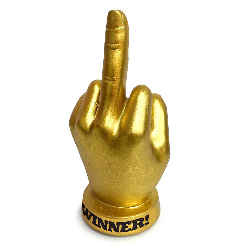 GOLDEN F-U FINGER TROPHY