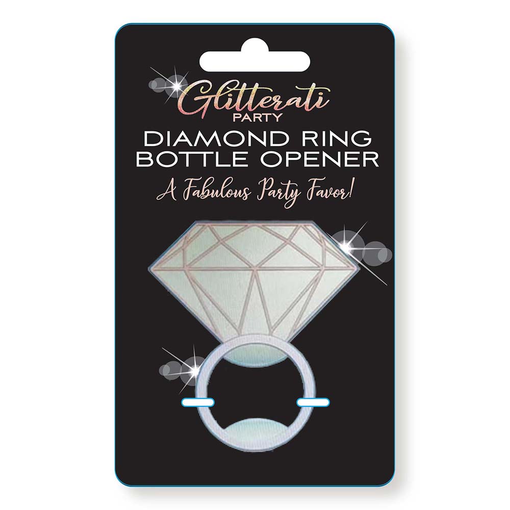 GLITTERATI PARTY DIAMOND RING BOTTLE OPENER