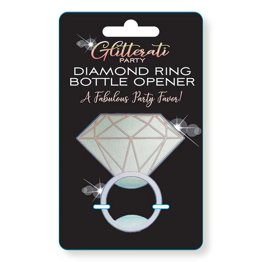 GLITTERATI PARTY DIAMOND RING BOTTLE OPENER