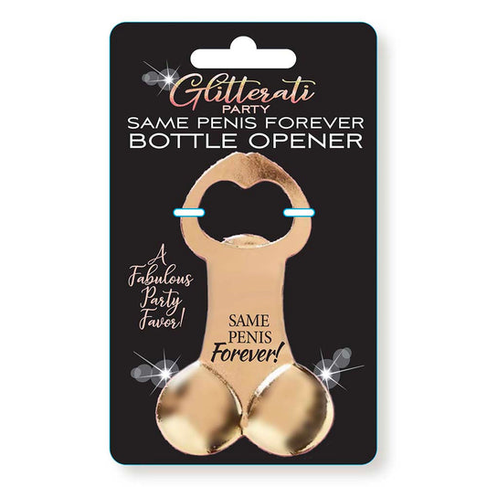 GLITTERATI PARTY SAME PENIS FOREVER BOTTLE OPENER