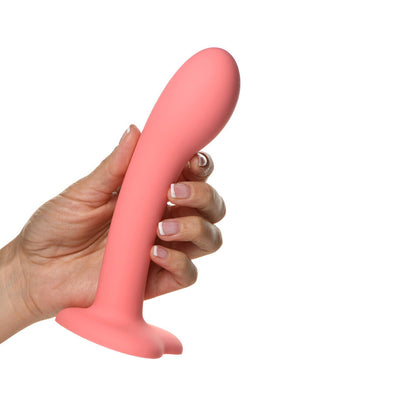 CURVE NOVELTIES - SIMPLY SWEET G-SPOT 7 IN. SILICONE DILDO PINK