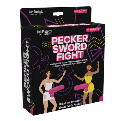 HOTT PRODUCTS - PECKER SWORD FIGHT GAME STRAP ON LARGE PENIS (2 PACK)
