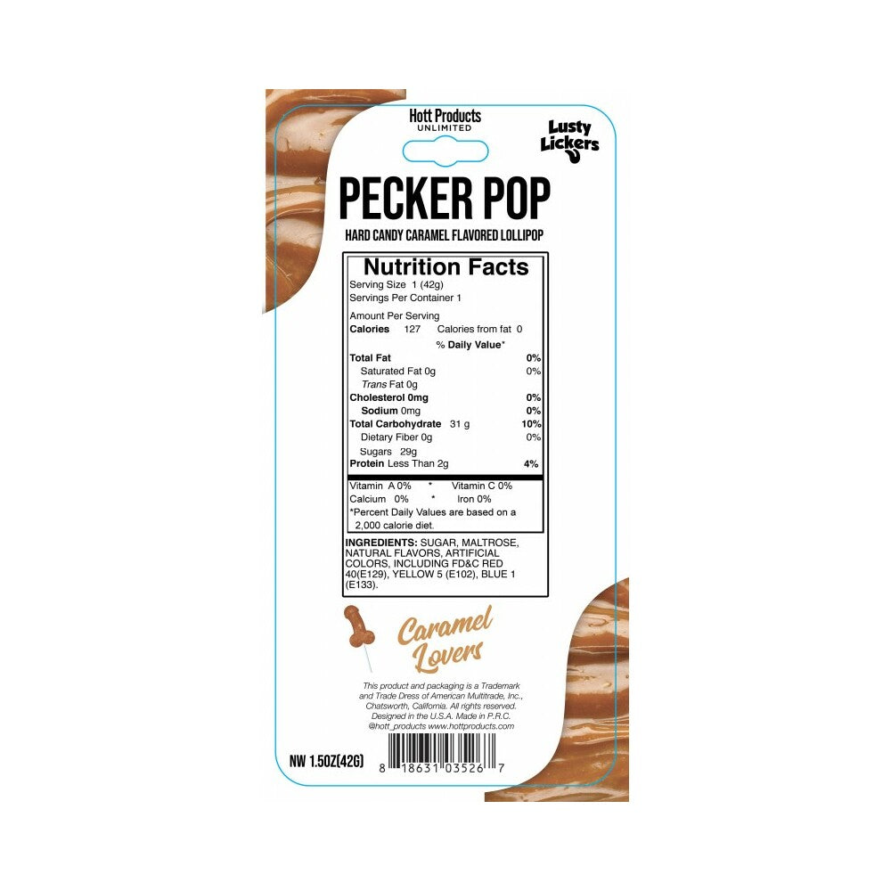 HOTT PRODUCTS - PECKER POP CARAMEL LOVERS