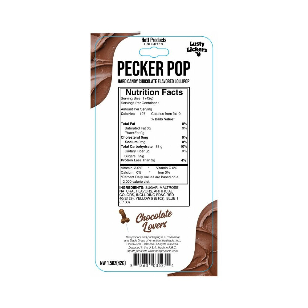 HOTT PRODUCTS - AMANTES DEL CHOCOLATE PECKER POP