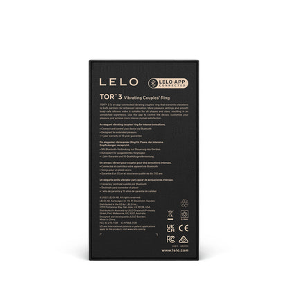 LELO TOR 3 VIBRATING COCKRING BLACK