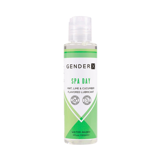 GENDER X - SPA DAY MINT, LIME & CUCUMBER FLAVORED WATER-BASED LUBRICANT 4 OZ.