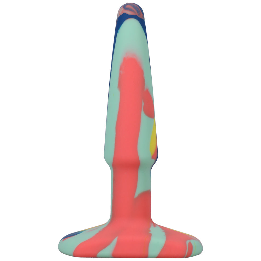 DOC JOHNSON - A-PLAY GROOVY 4 IN. SILICONE ANAL PLUG SUNRISE