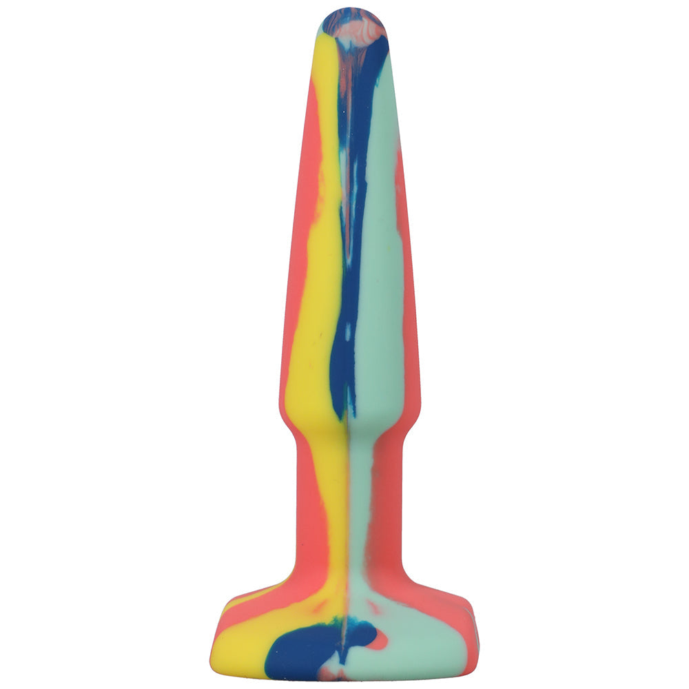 DOC JOHNSON - A-PLAY GROOVY 4 IN. SILICONE ANAL PLUG SUNRISE