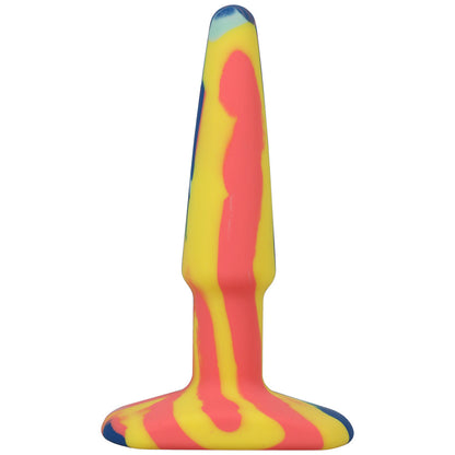 DOC JOHNSON - A-PLAY GROOVY 4 IN. SILICONE ANAL PLUG SUNRISE