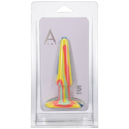 A-PLAY GROOVY 5 IN. SILICONE ANAL PLUG SUNRISE