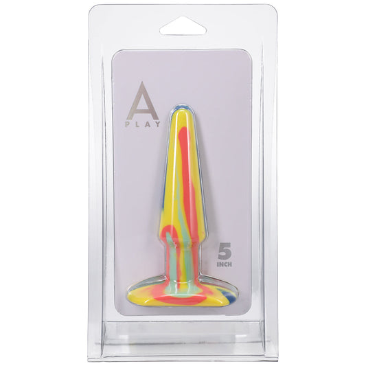 DOC JOHNSON - A-PLAY GROOVY 5 IN. SILICONE ANAL PLUG SUNRISE