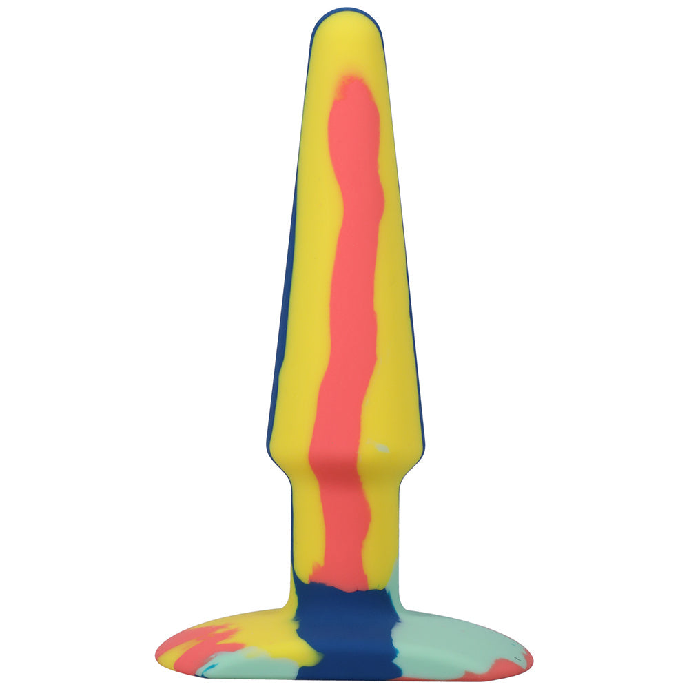DOC JOHNSON - A-PLAY GROOVY 5 IN. SILICONE ANAL PLUG SUNRISE
