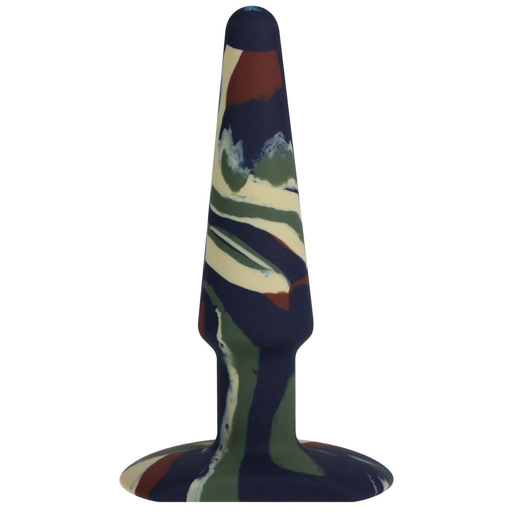 DOC JOHNSON - A-PLAY GROOVY 5 IN. SILICONE ANAL PLUG CAMOUFLAGE