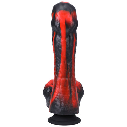 FORT TROFF TENDRIL THRUSTER MINI FUCK MACHINE RECHARGEABLE REMOTE-CONTROLLED SILICONE 8.5 IN. THRUSTING DILDO RED/BLACK