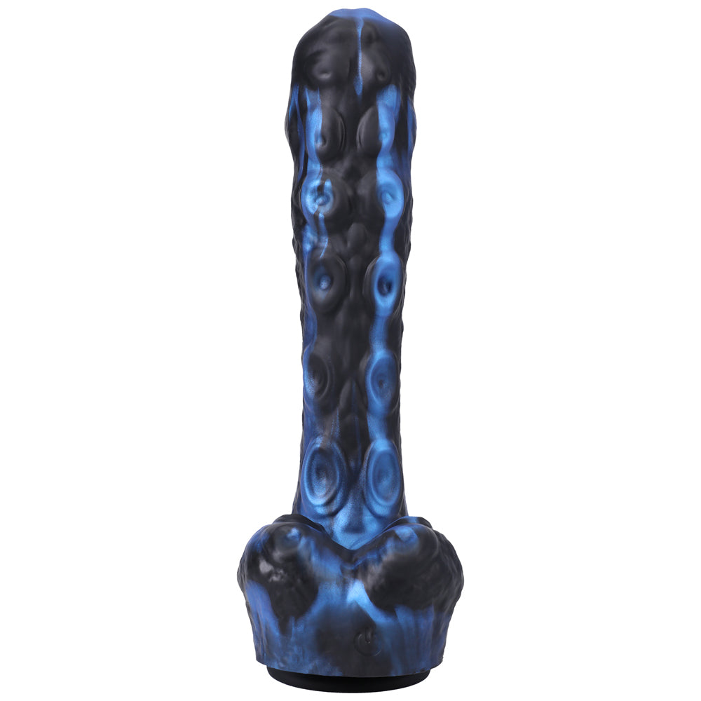 FORT TROFF TENDRIL THRUSTER MINI FUCK MACHINE RECHARGEABLE REMOTE-CONTROLLED SILICONE 8.5 IN. THRUSTING DILDO BLUE/BLACK