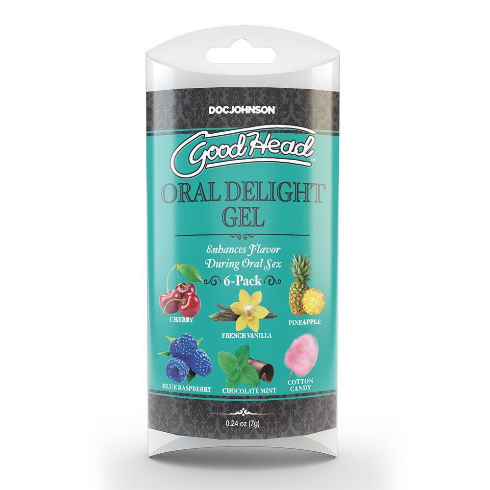 GOODHEAD ORAL DELIGHT GEL MULTI-FLAVOR CLASSIC 6-PACK 0.24 OZ.