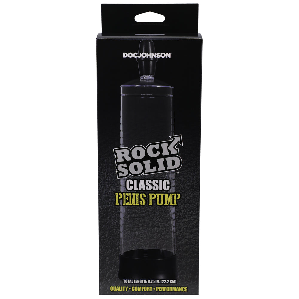 ROCK SOLID CLASSIC PENIS PUMP BLACK/CLEAR