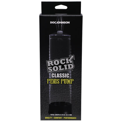 ROCK SOLID CLASSIC PENIS PUMP BLACK/CLEAR