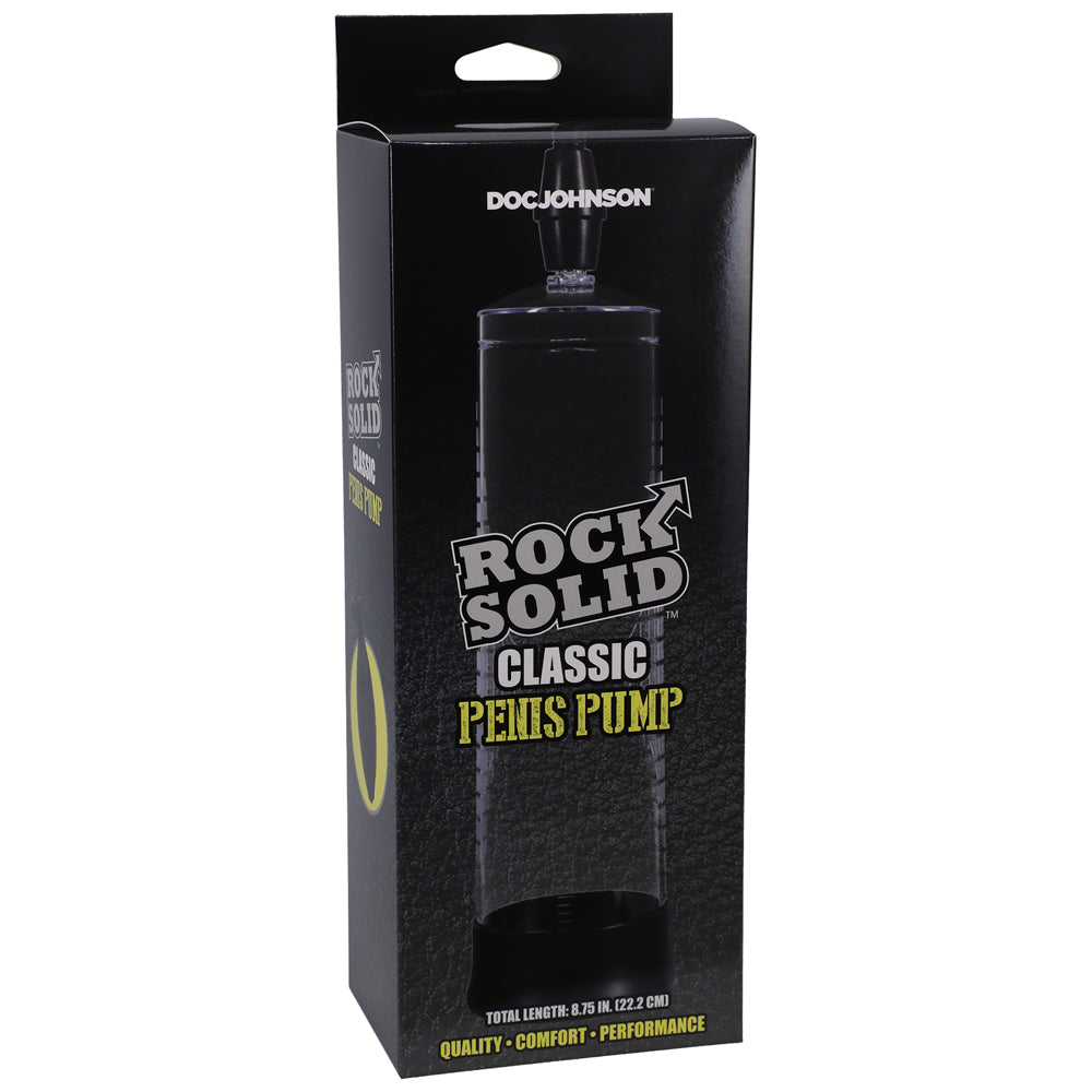 ROCK SOLID CLASSIC PENIS PUMP BLACK/CLEAR