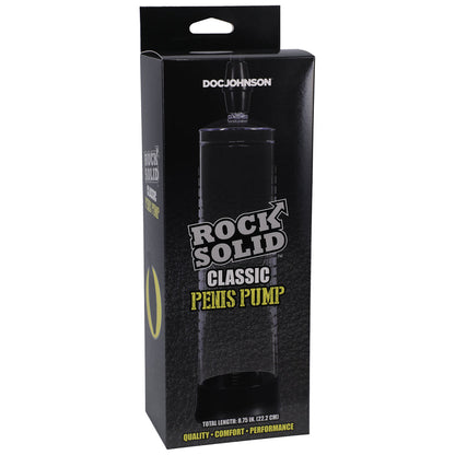 ROCK SOLID CLASSIC PENIS PUMP BLACK/CLEAR